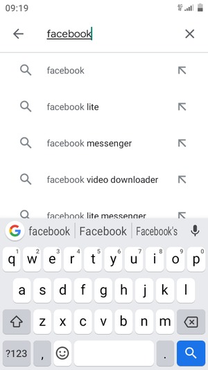 Enter the app name and select Search