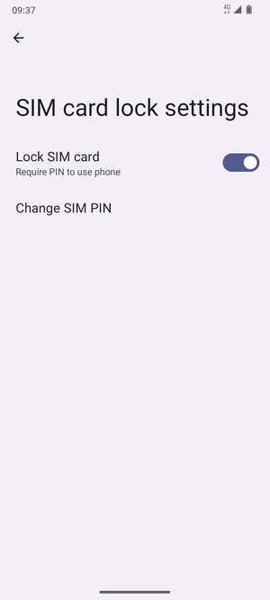 Select Change SIM PIN