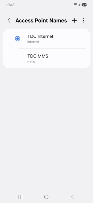 Select the Menu button