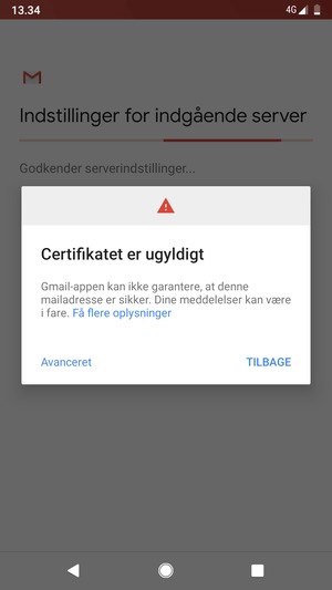 Vælg Avanceret