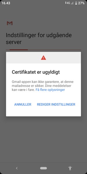 Vælg REDIGER INDSTILLINGER