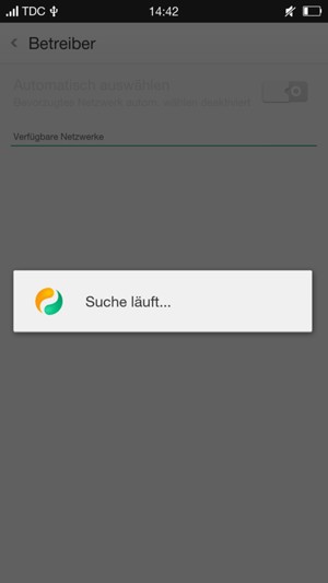 Warten Sie, bis die Suche abgeschlossen ist