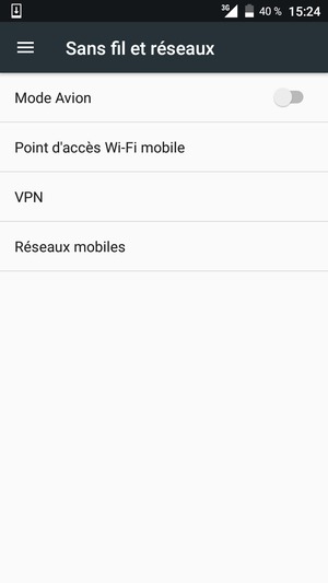 Sélectionnez Réseaux mobiles