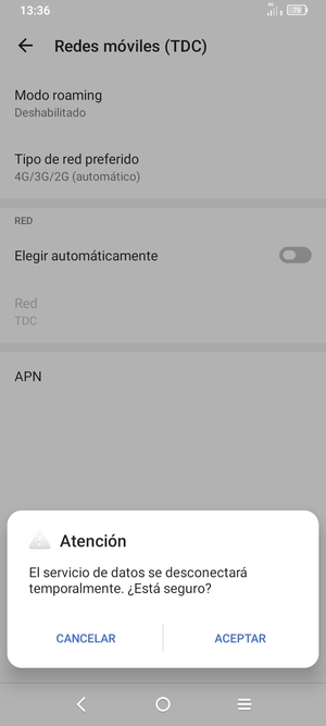 Seleccione ACEPTAR