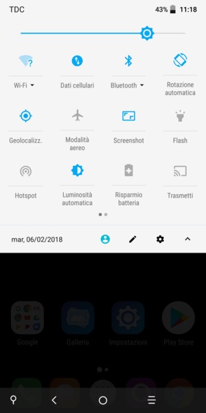 Disattiva Wi-Fi e Bluetooth
