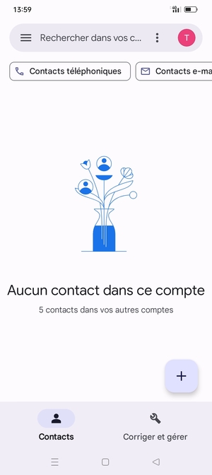 Sélectionnez Corriger et gérer