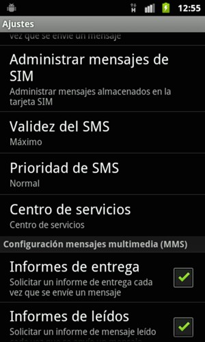 Desplácese y seleccione Centro de servicios