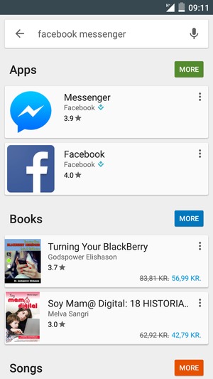 Select the app
