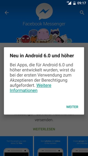 Wählen Sie WEITER