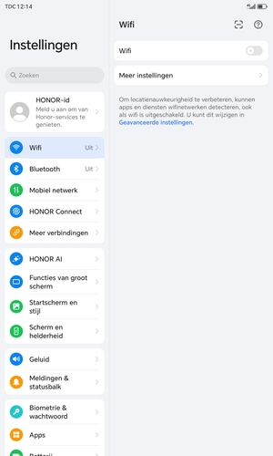 Selecteer Mobiel netwerk