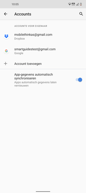 Selecteer uw Google-account