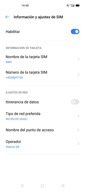 Seleccione Nombre del punto de acceso