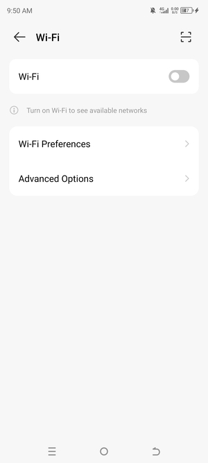 Turn on Wi-Fi