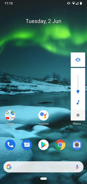 Select Vibrate to change to silent mode