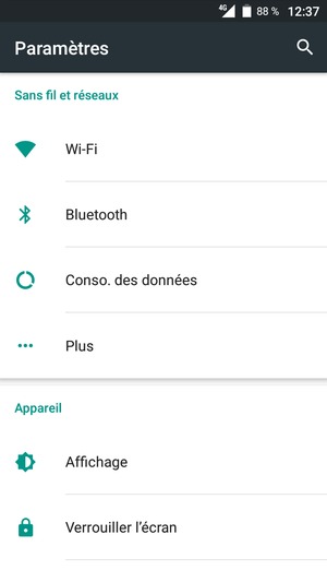 Sélectionnez Plus