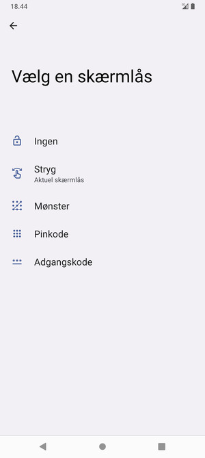 Vælg Mønster