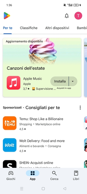 Seleziona Cerca