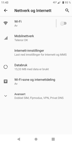 Velg Wi-Fi