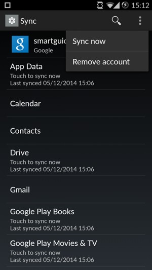 Select Sync now