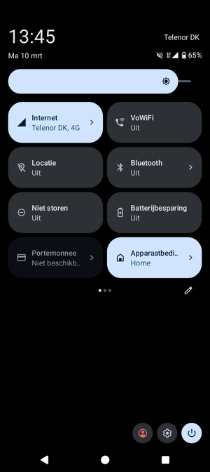 Pas helderheid aan op het vereiste niveau