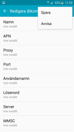 Välj Spara