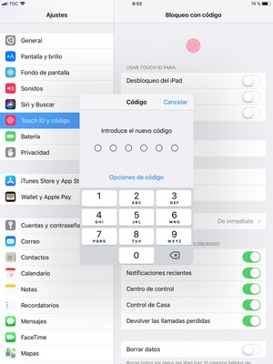 Introduzca su nueva contraseña