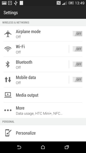 Select Mobile data