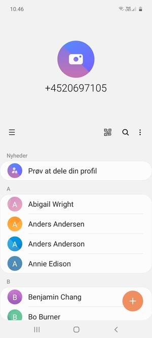 Vælg Menu-knappen