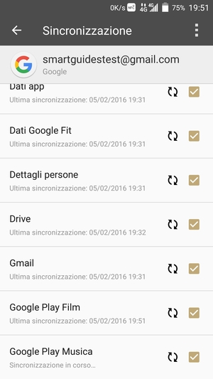 Le tue informazioni verranno sincronizzate