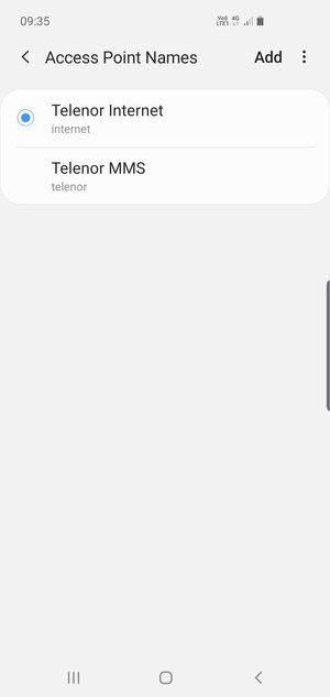 Select the Menu button