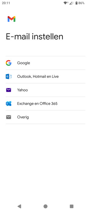 Selecteer Google