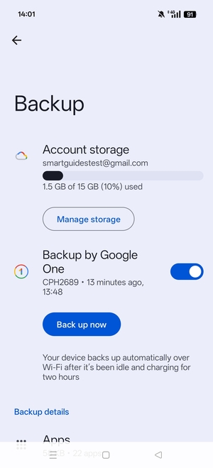 Select Account storage