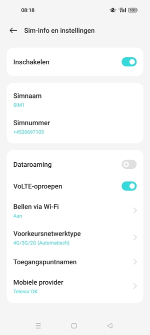 Selecteer Toegangspuntnamen