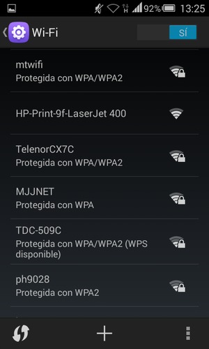 Seleccione la red inalámbrica a la que desea conectarse