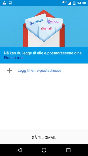 Velg Legg til en e-postadresse