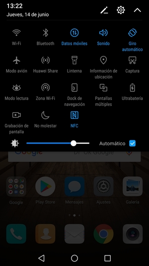 Seleccione Sonido para cambiar al modo de vibración