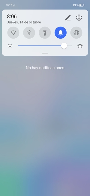 Deslice hacia abajo el menú superior de nuevo