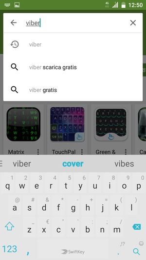 Inserisci il nome dell'app e seleziona Ricerca