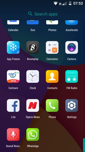 Scroll to and select Settings