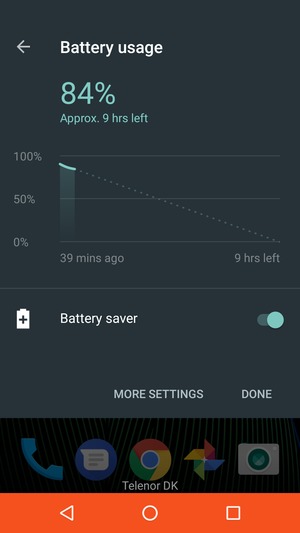 Turn Battery saver on