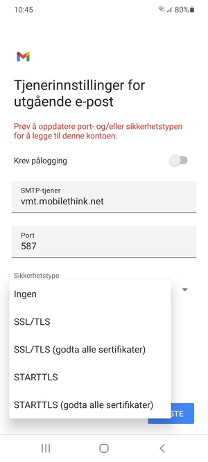 Velg Ingen