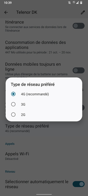 Sélectionnez votre option préférée