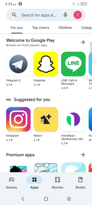 Select the Search bar