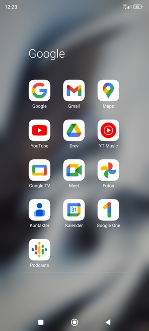 Vælg Gmail