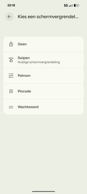 Selecteer Patroon