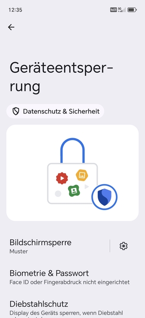 Ihr Handy ist jetzt mit einer Bildschirmsperre gesichert