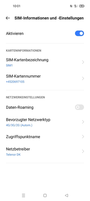 Um das Netzwerk zu wechseln, falls Probleme auftreten, wählen Sie Netzbetreiber