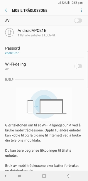 Velg menyknappen