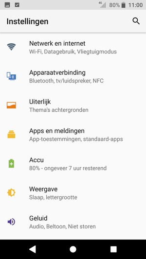 Selecteer Netwerk en internet