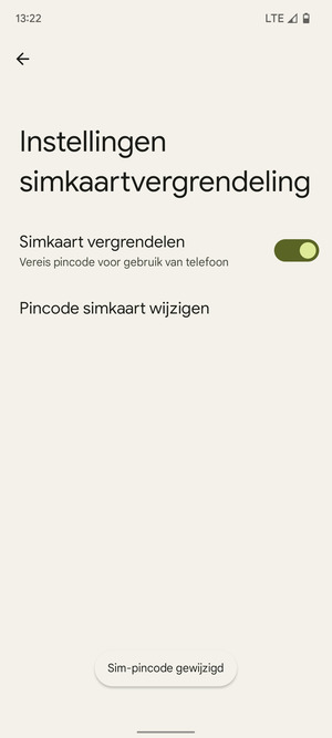 Uw SIM-pincode is gewijzigd